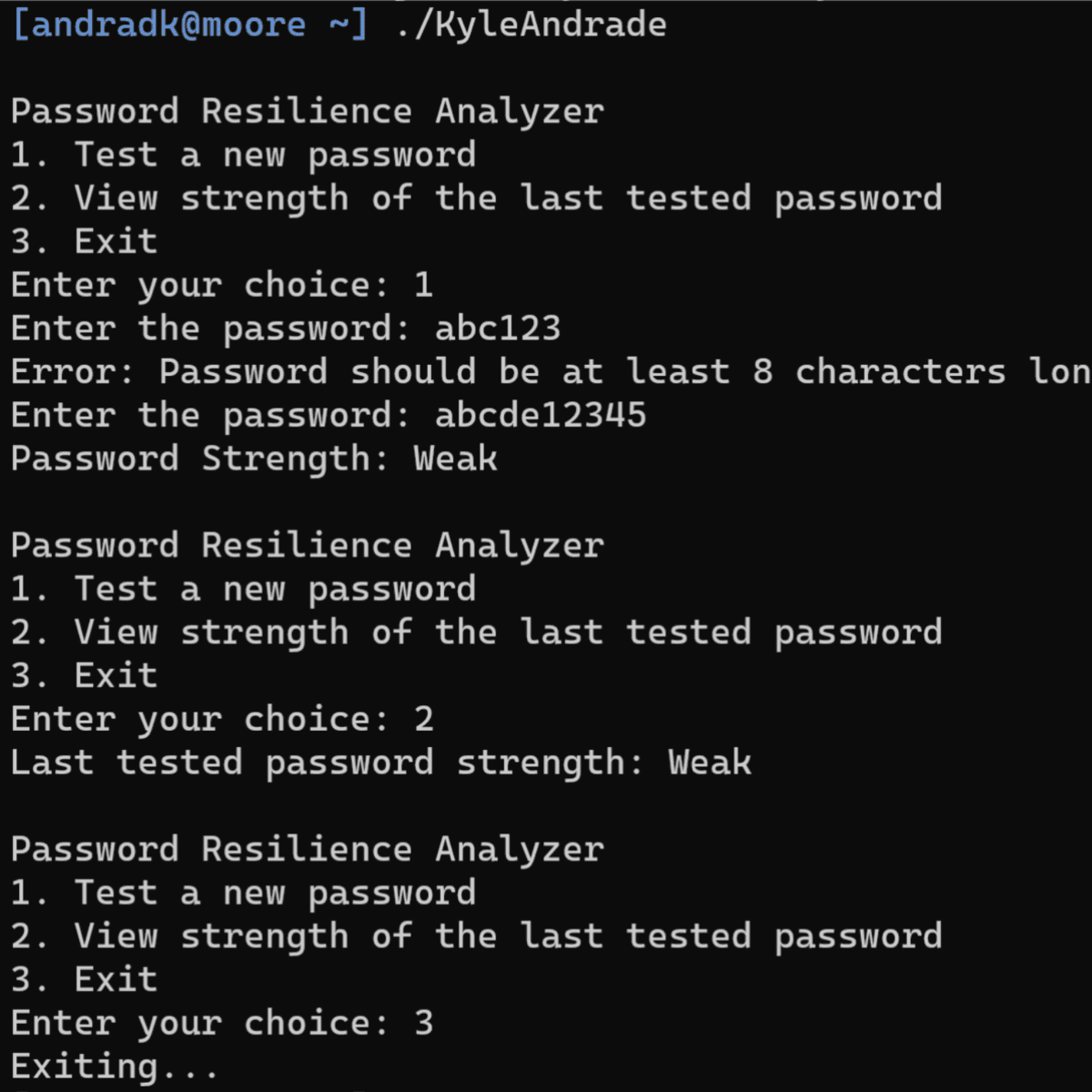 Password Resilience Analyzer